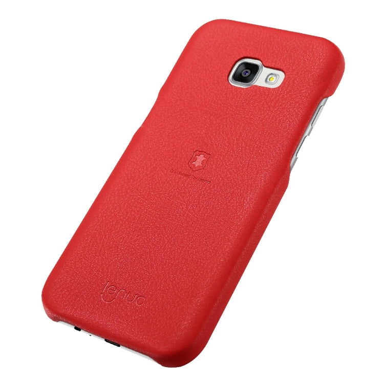 Lenuo for Galaxy A5 (2017) / A520 Litchi Texture PU + PC Paste Skin Protective Case