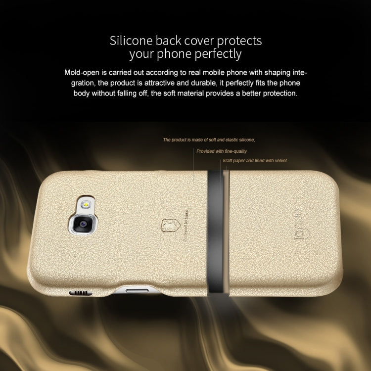 Lenuo for Galaxy A5 (2017) / A520 Litchi Texture PU + PC Paste Skin Protective Case