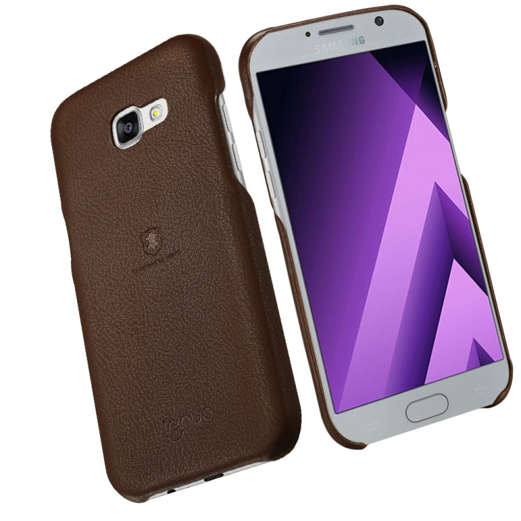 Lenuo for Galaxy A5 (2017) / A520 Litchi Texture PU + PC Paste Skin Protective Case