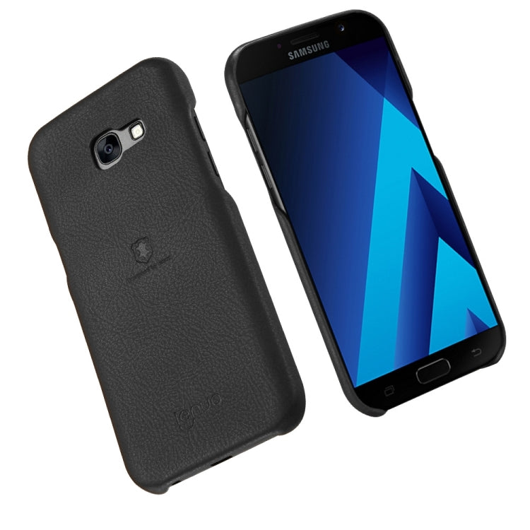 Lenuo for Galaxy A7 (2017) / A720 Litchi Texture PU + PC Paste Skin Protective Case