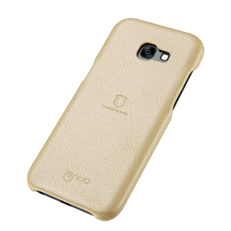 Lenuo for Galaxy A7 (2017) / A720 Litchi Texture PU + PC Paste Skin Protective Case