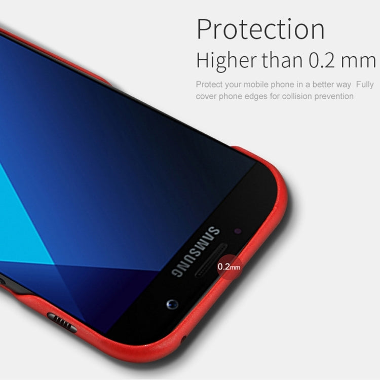 Lenuo for Galaxy A7 (2017) / A720 Litchi Texture PU + PC Paste Skin Protective Case