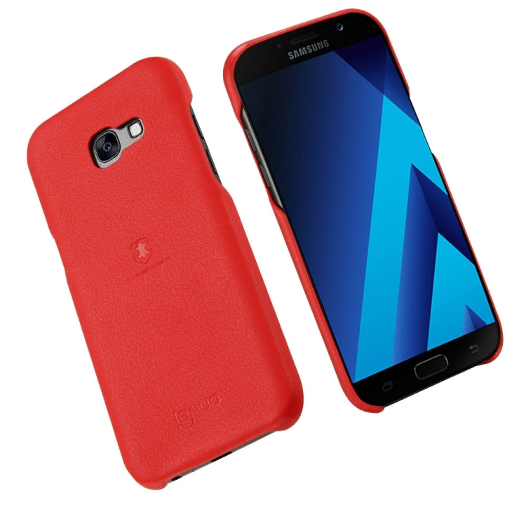 Lenuo for Galaxy A7 (2017) / A720 Litchi Texture PU + PC Paste Skin Protective Case