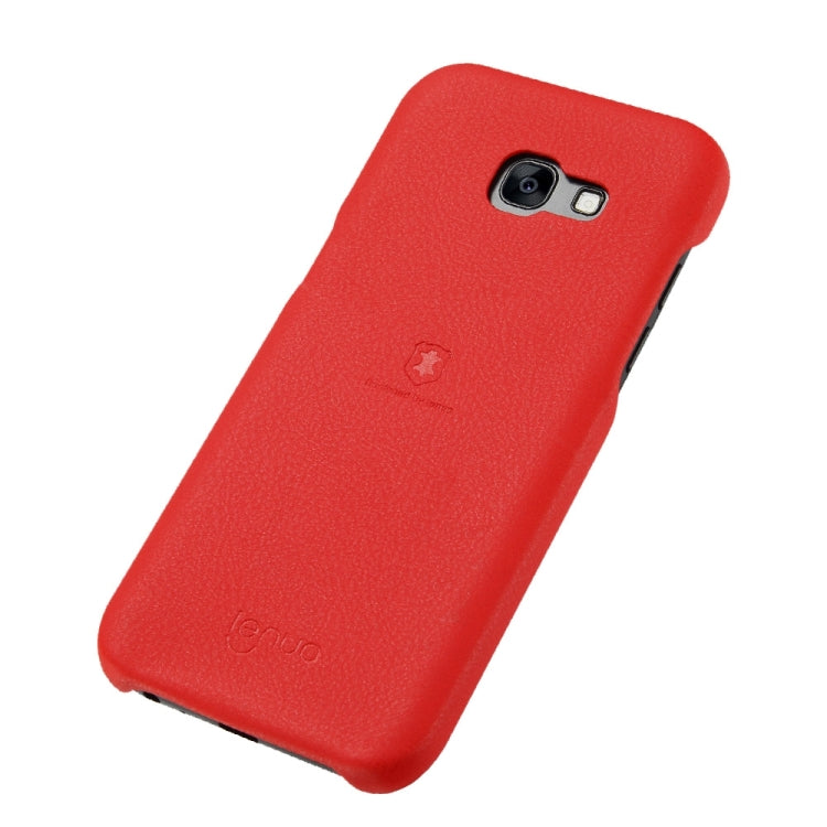 Lenuo for Galaxy A7 (2017) / A720 Litchi Texture PU + PC Paste Skin Protective Case