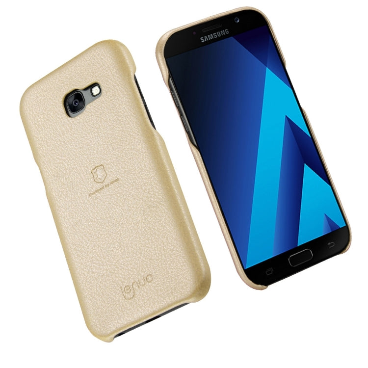 Lenuo for Galaxy A3 (2017) / A320 Litchi Texture PU + PC Paste Skin Protective Case
