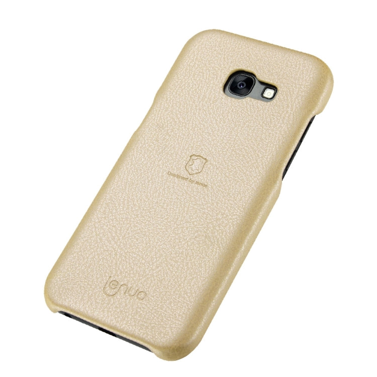 Lenuo for Galaxy A3 (2017) / A320 Litchi Texture PU + PC Paste Skin Protective Case