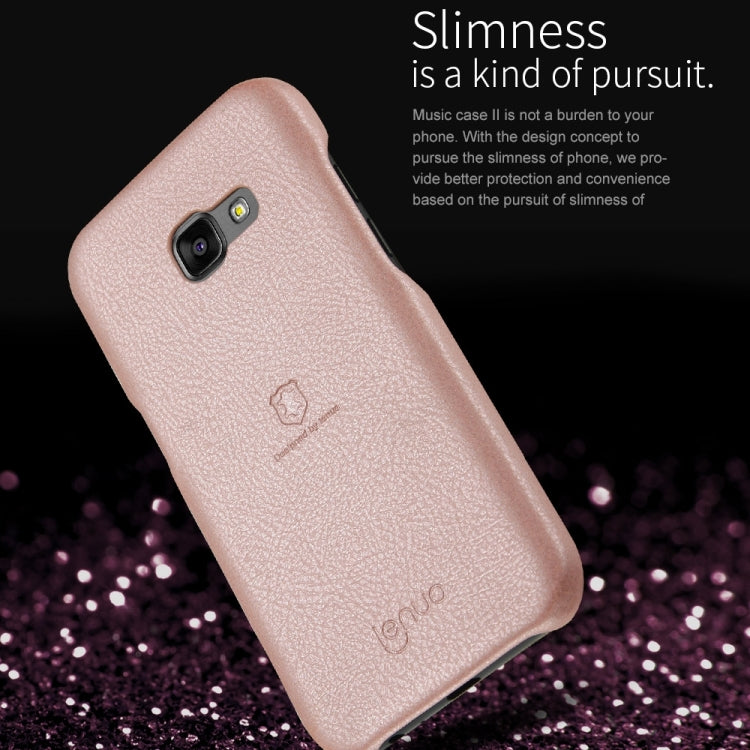 Lenuo for Galaxy A3 (2017) / A320 Litchi Texture PU + PC Paste Skin Protective Case