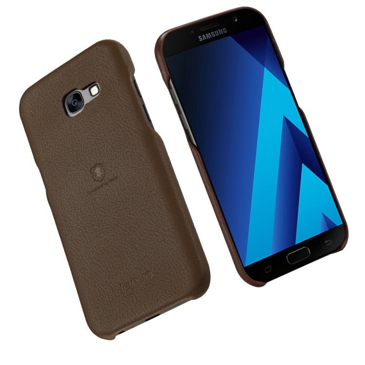 Lenuo for Galaxy A3 (2017) / A320 Litchi Texture PU + PC Paste Skin Protective Case