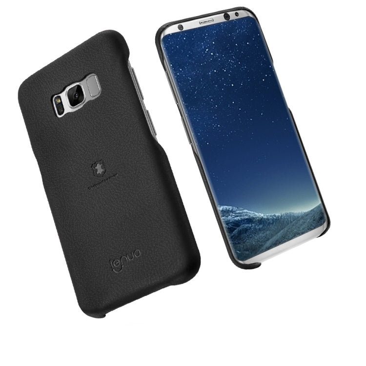 Lenuo for Galaxy S8 Litchi Texture PU + PC Paste Skin Protective Case