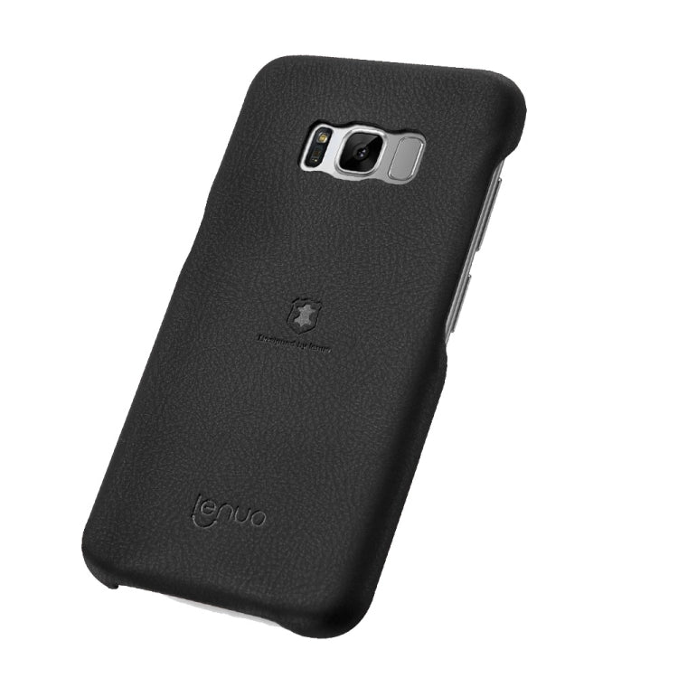 Lenuo for Galaxy S8 Litchi Texture PU + PC Paste Skin Protective Case