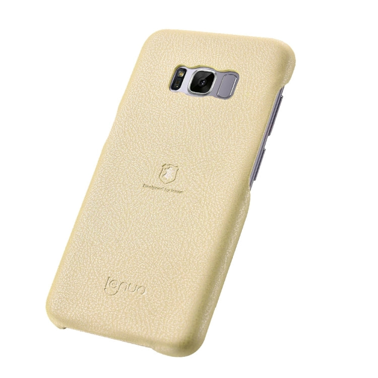 Lenuo for Galaxy S8 Litchi Texture PU + PC Paste Skin Protective Case