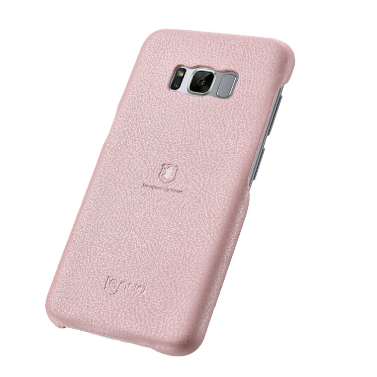 Lenuo for Galaxy S8 Litchi Texture PU + PC Paste Skin Protective Case