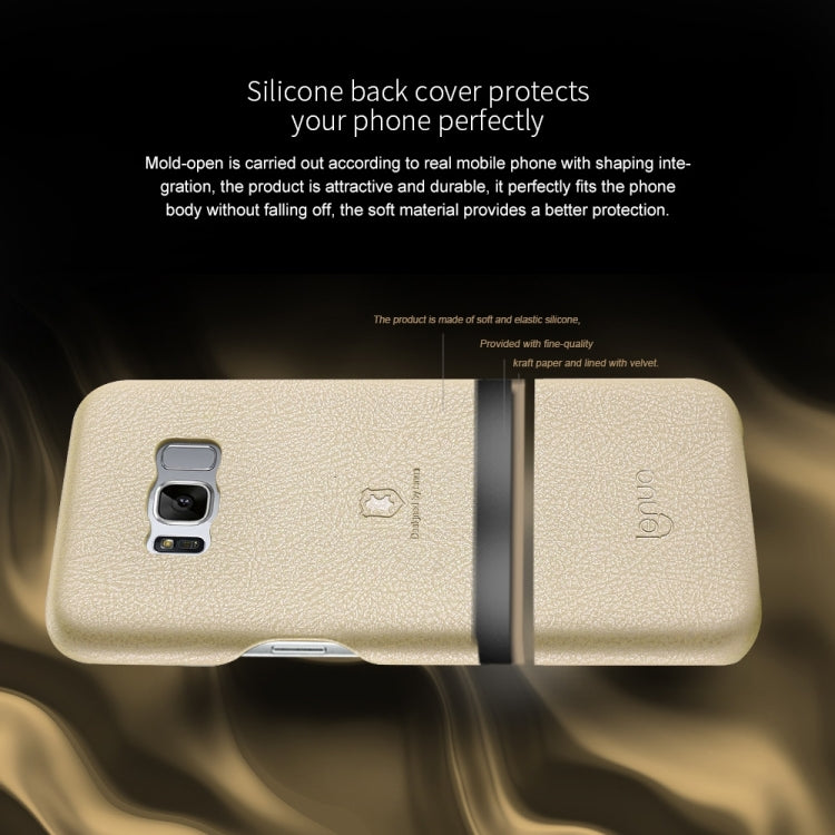 Lenuo for Galaxy S8 Litchi Texture PU + PC Paste Skin Protective Case