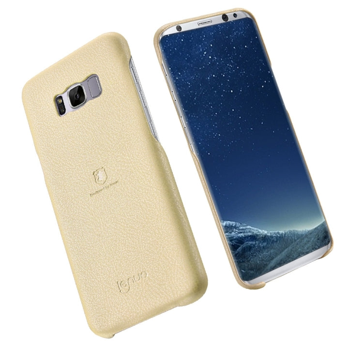 Lenuo for Galaxy S8 + / G955 Litchi Texture PU + PC Paste Skin Protective Case