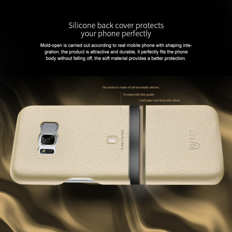 Lenuo for Galaxy S8 + / G955 Litchi Texture PU + PC Paste Skin Protective Case
