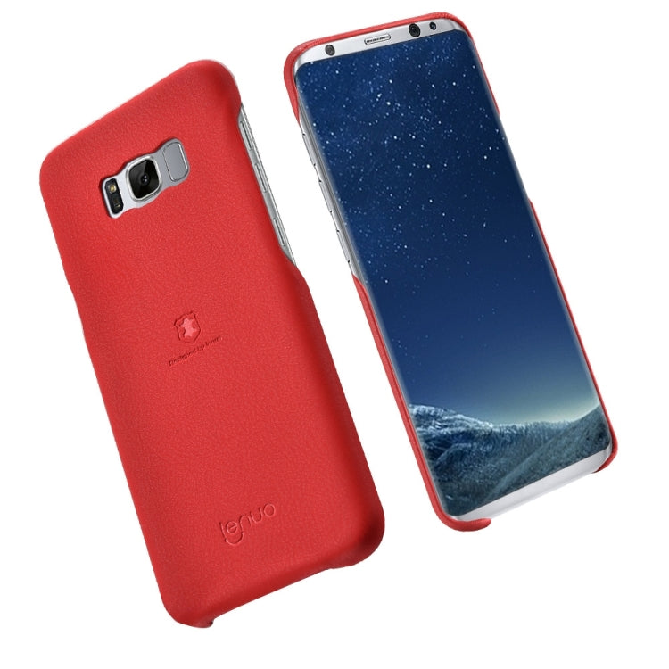 Lenuo for Galaxy S8 + / G955 Litchi Texture PU + PC Paste Skin Protective Case