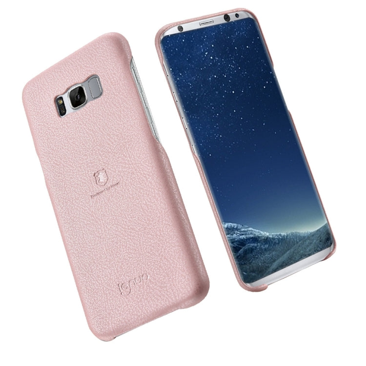 Lenuo for Galaxy S8 + / G955 Litchi Texture PU + PC Paste Skin Protective Case