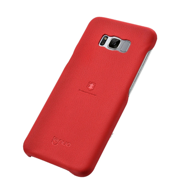 Lenuo for Galaxy S8 + / G955 Litchi Texture PU + PC Paste Skin Protective Case