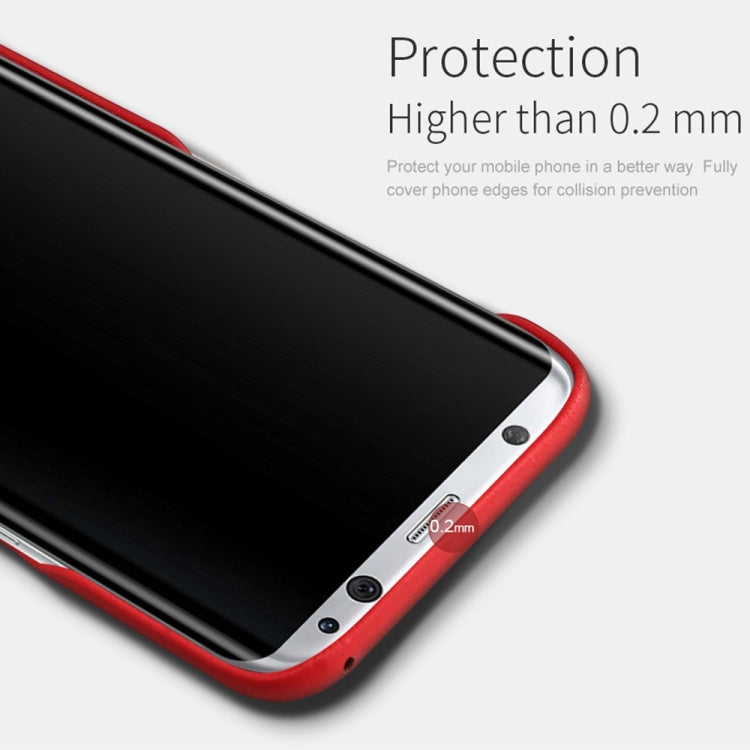Lenuo for Galaxy S8 + / G955 Litchi Texture PU + PC Paste Skin Protective Case