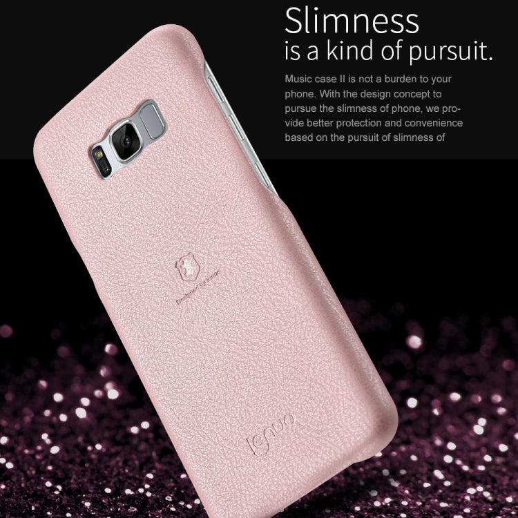 Lenuo for Galaxy S8 + / G955 Litchi Texture PU + PC Paste Skin Protective Case
