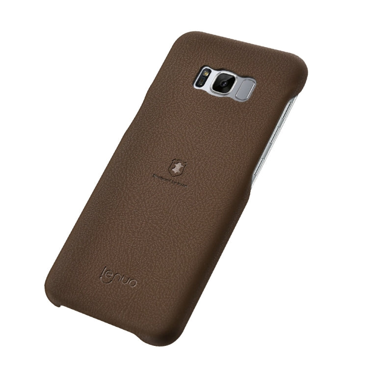 Lenuo for Galaxy S8 + / G955 Litchi Texture PU + PC Paste Skin Protective Case