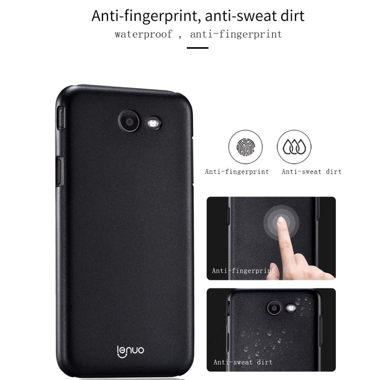 Lenuo for Galaxy J3 Emerge PC Ultra-thin Impact Protection Case(Blue)