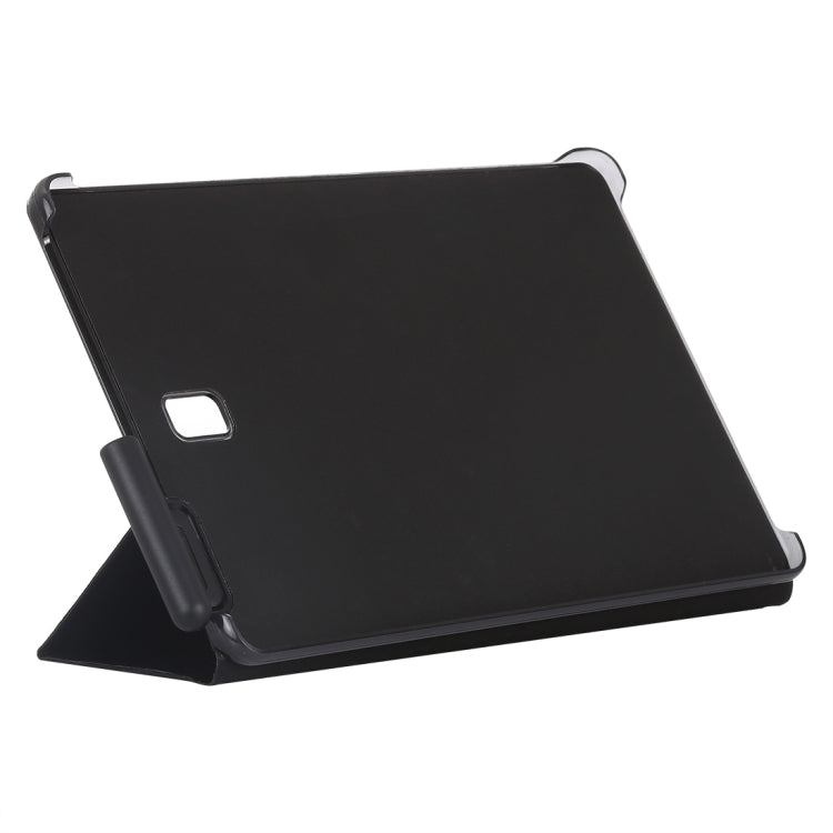 Woven Texture Horizontal Flip Leather Case for Galaxy Tab S4 10.5 T830 / T835, with Holder(Black)