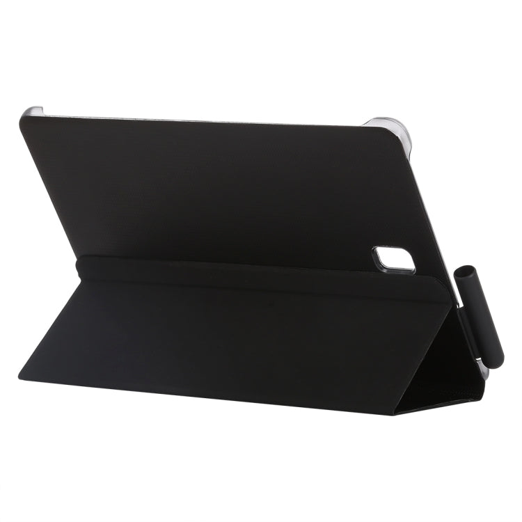 Woven Texture Horizontal Flip Leather Case for Galaxy Tab S4 10.5 T830 / T835, with Holder(Black)