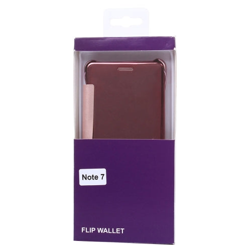 For Galaxy Note 7 / N930 Plating Horizontal Flip Leather Case