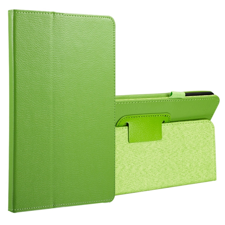 For Galaxy Tab A 8.0 (2017) / T380 / T385 Litchi Texture Horizontal Flip PU Leather Protector Case with Holder
