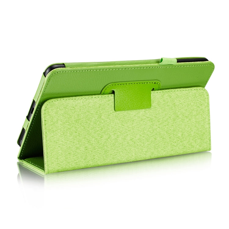 For Galaxy Tab A 8.0 (2017) / T380 / T385 Litchi Texture Horizontal Flip PU Leather Protector Case with Holder