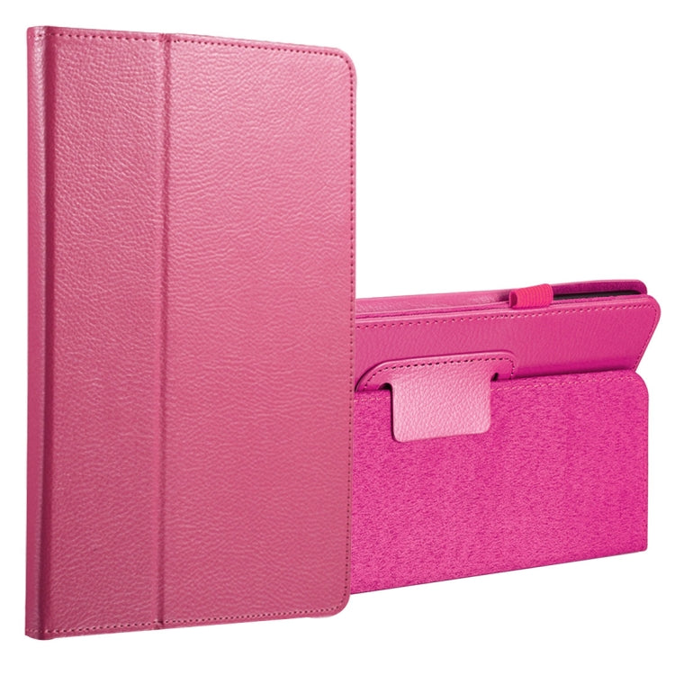 For Galaxy Tab A 8.0 (2017) / T380 / T385 Litchi Texture Horizontal Flip PU Leather Protector Case with Holder