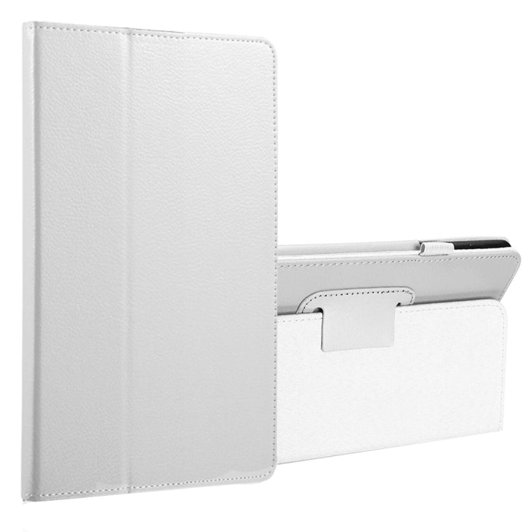 For Galaxy Tab A 8.0 (2017) / T380 / T385 Litchi Texture Horizontal Flip PU Leather Protector Case with Holder