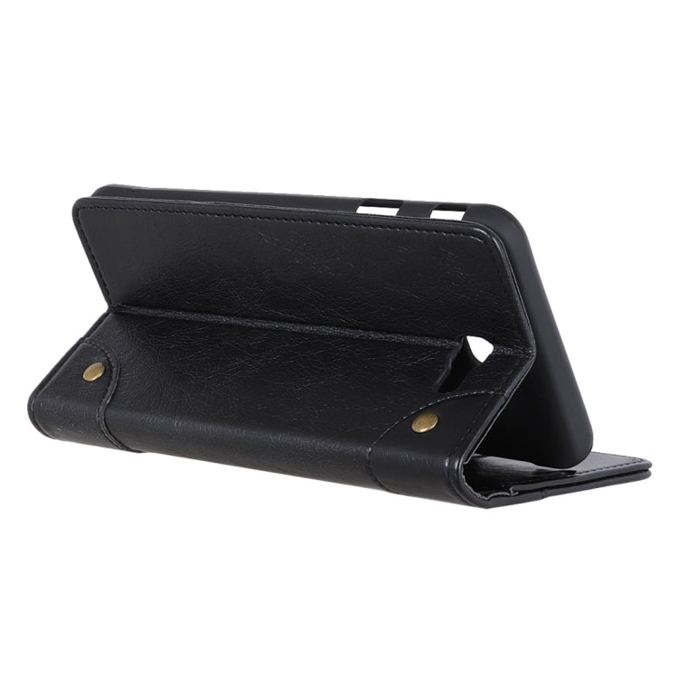 Copper Buckle Nappa Texture Horizontal Flip Leather Case for Galaxy J4+, with Holder & Card Slots & Wallet
