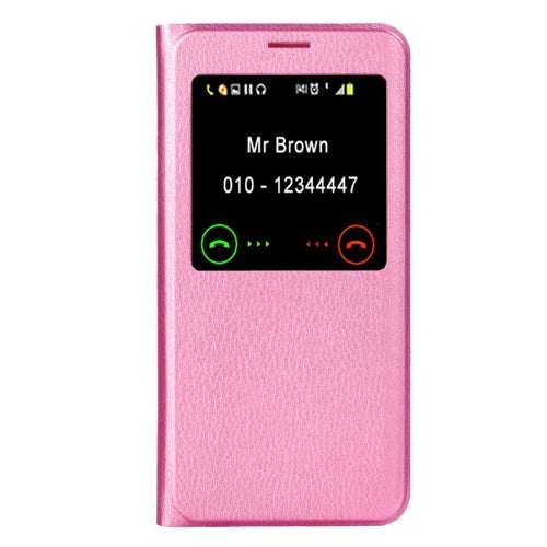 For Galaxy Note 7 / N930 Horizontal Flip Leather Case with Call Display ID