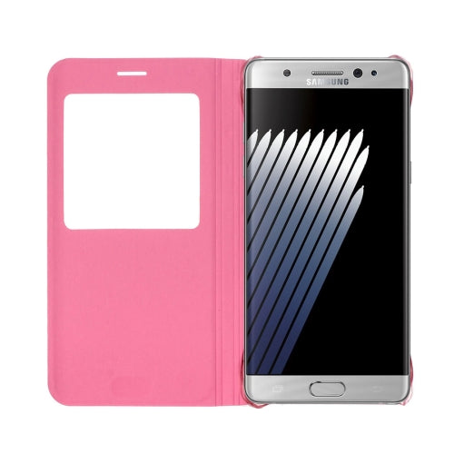 For Galaxy Note 7 / N930 Horizontal Flip Leather Case with Call Display ID