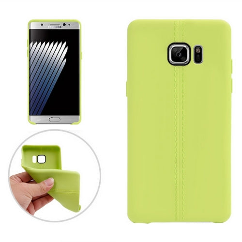 For Galaxy Note 7 / N930 Central Double Line Smooth Surface Soft TPU Protective Case