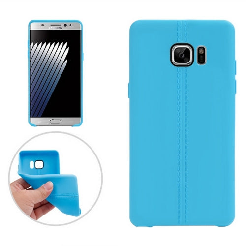 For Galaxy Note 7 / N930 Central Double Line Smooth Surface Soft TPU Protective Case