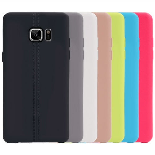 For Galaxy Note 7 / N930 Central Double Line Smooth Surface Soft TPU Protective Case
