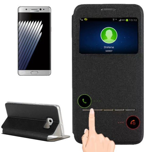 For Galaxy Note 7 / N930 Horizontal Flip Leather Case with Holder & Call Display ID