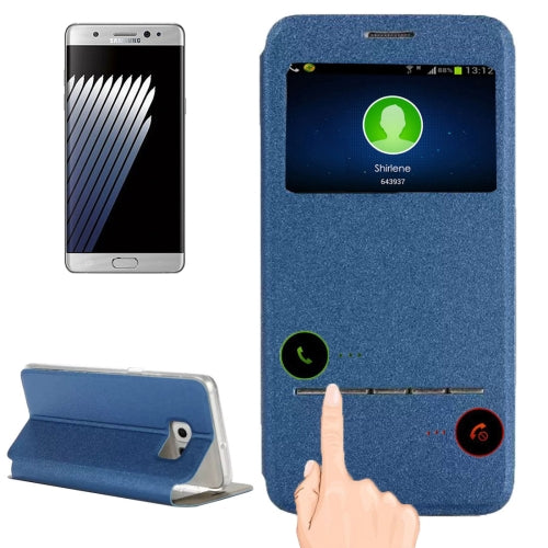 For Galaxy Note 7 / N930 Horizontal Flip Leather Case with Holder & Call Display ID