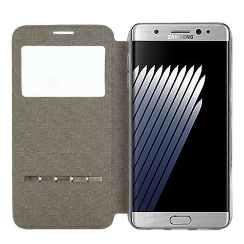 For Galaxy Note 7 / N930 Horizontal Flip Leather Case with Holder & Call Display ID