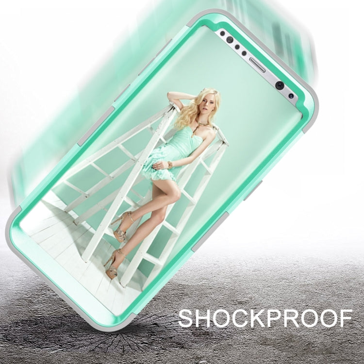 For Galaxy S8 Dropproof 3 in 1 Diamond Silicone sleeve for mobile phone
