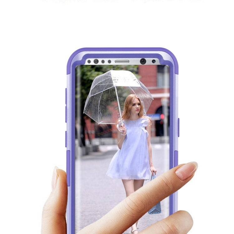 For Galaxy S8 Dropproof 3 in 1 Diamond Silicone sleeve for mobile phone