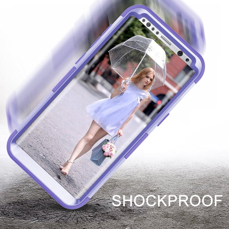 For Galaxy S8 Dropproof 3 in 1 Diamond Silicone sleeve for mobile phone