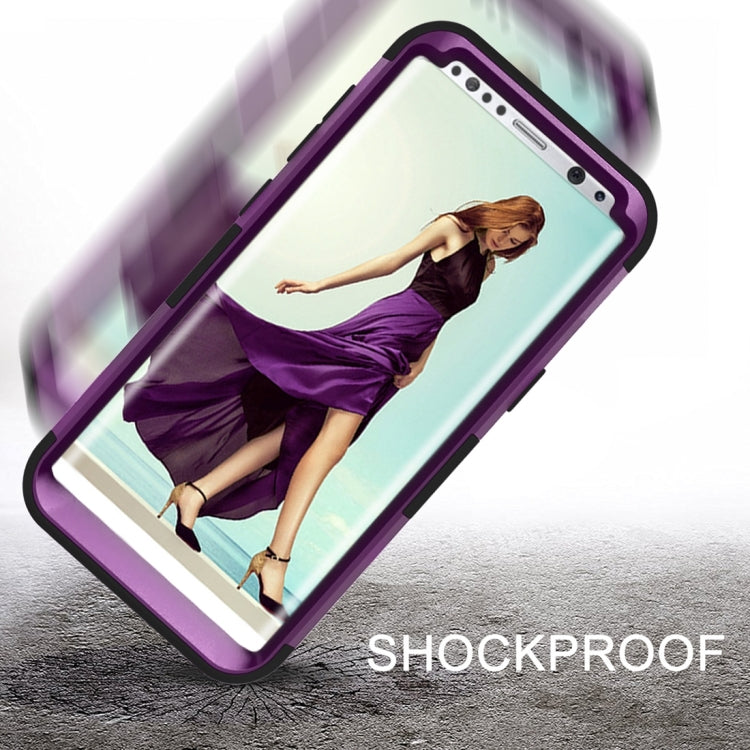 For Galaxy S8 Dropproof 3 in 1 Diamond Silicone sleeve for mobile phone