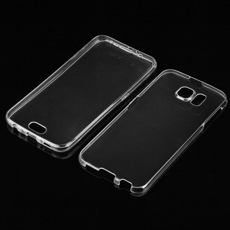 For Galaxy S6 / G920 0.75mm Double-sided Transparent Acrylic + TPU Protective Case(Transparent)