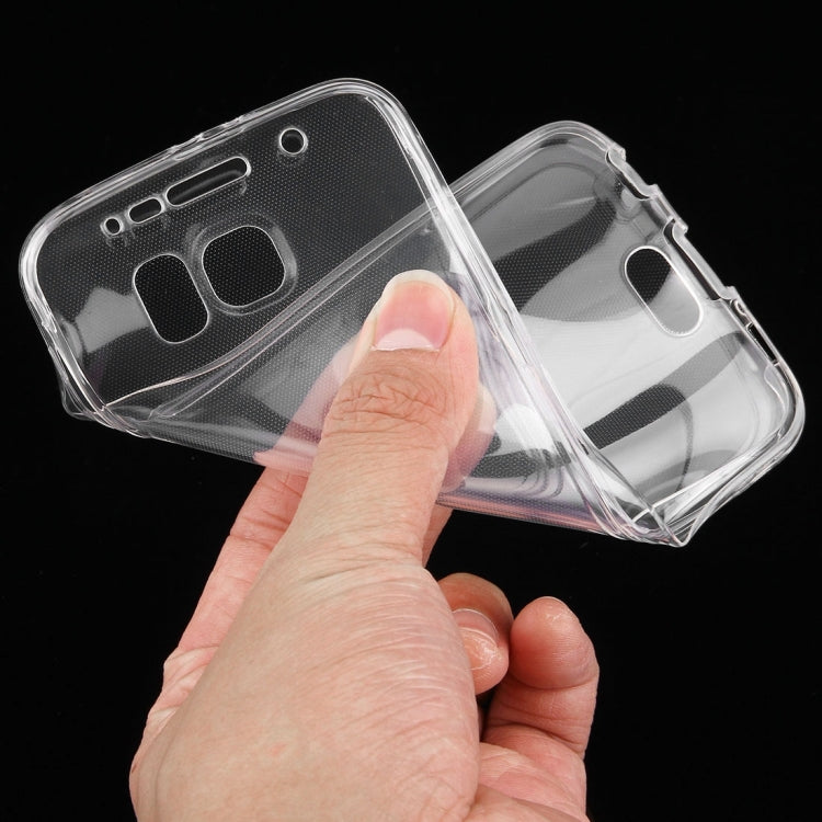 For Galaxy S6 / G920 0.75mm Double-sided Transparent Acrylic + TPU Protective Case(Transparent)