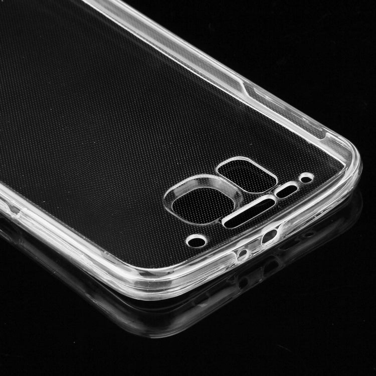 For Galaxy S6 / G920 0.75mm Double-sided Transparent Acrylic + TPU Protective Case(Transparent)