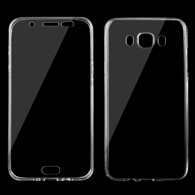 For Galaxy J7 (2016) / J710 0.75mm Double-sided Ultra-thin Transparent TPU Protective Case(Transparent)